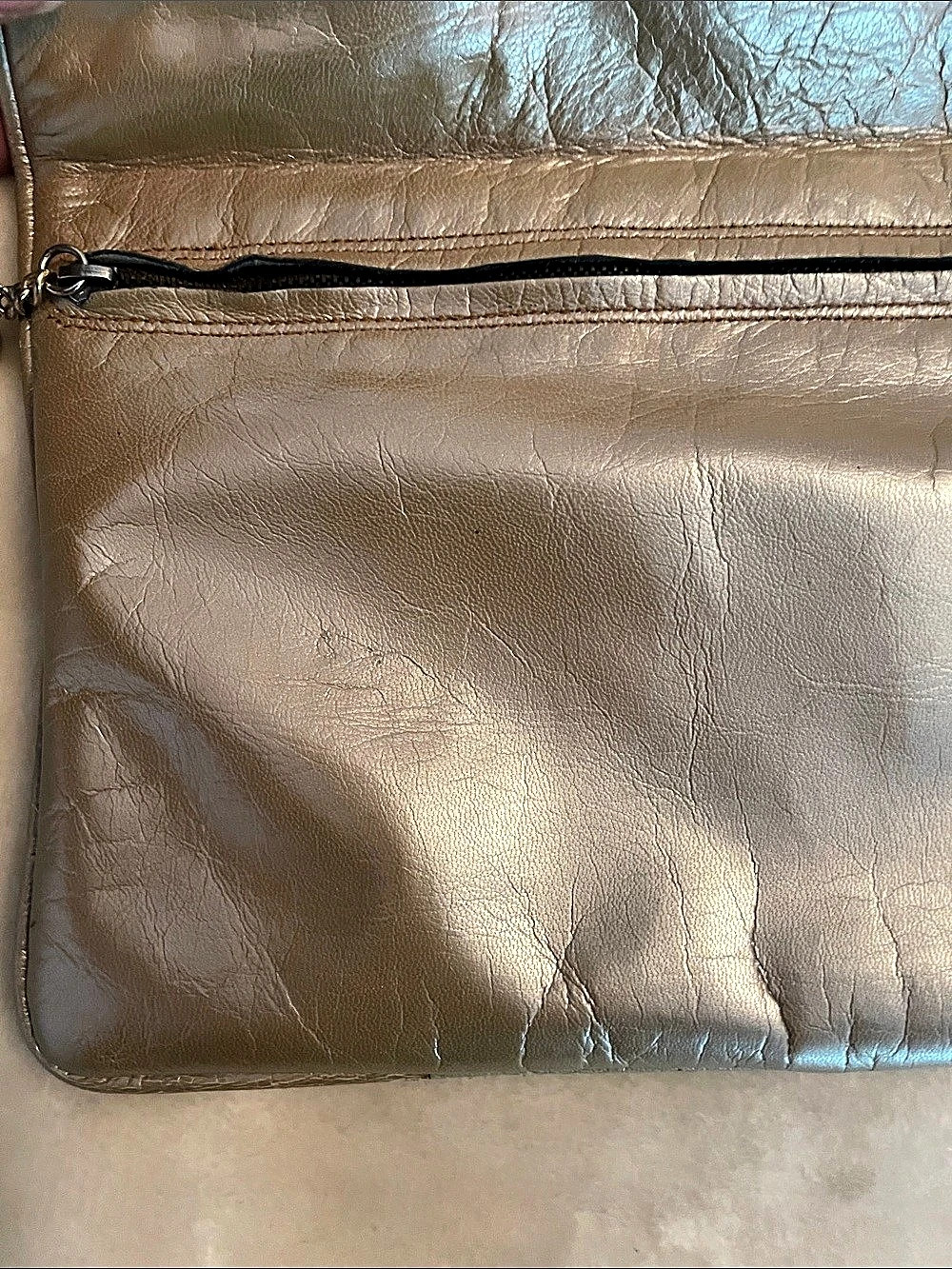 Metallic Gold Clutch - Picture 11 of 12